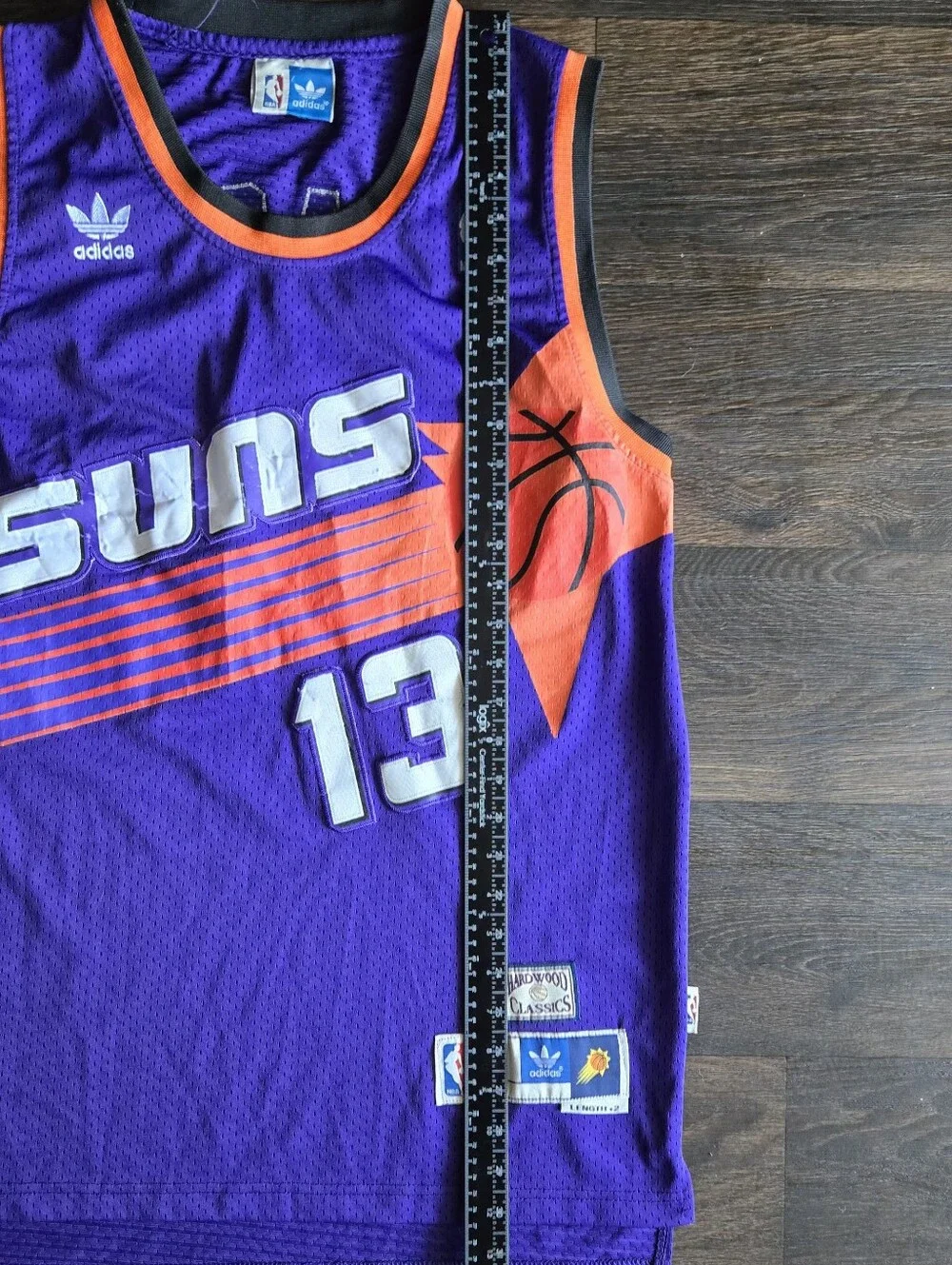 Adidas NBA Hardwood Classics Phoenix Suns 1996-97 Steve Nash #13 Jersey Size L